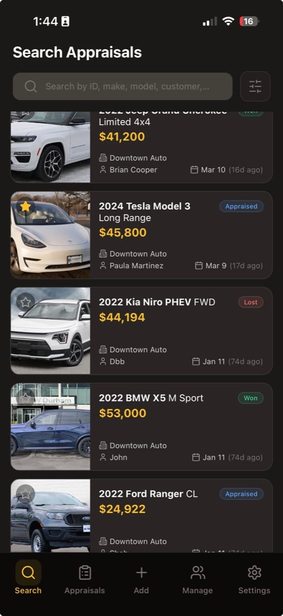 Appraisal Vault App